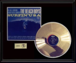 Beach Boys Surfin Usa Rare Gold Record Vintage 1960 