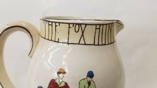 1906 Buffalo Pottery Whirl of Town Fox Hunt - Buffalo Pottery Emerald Deldare 8