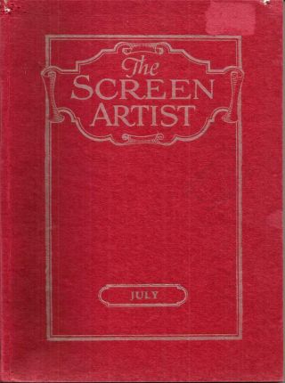 Silent Cinema Comedy The Screen Artist July 1926 Actors Directory Softcover