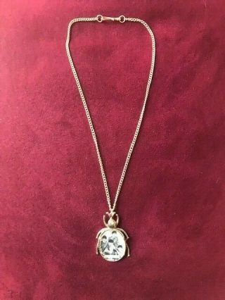 Vintage 1964 The Beatles Photo Pendant Necklace Chain By (F.  HINDS) Very Rare 2