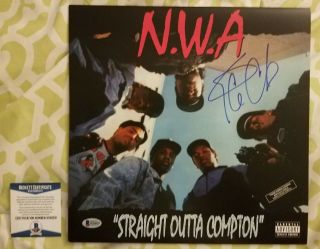 Ice Cube Signed Straight Outta Compton By Nwa Vinyl Record Beckett/bas H56059