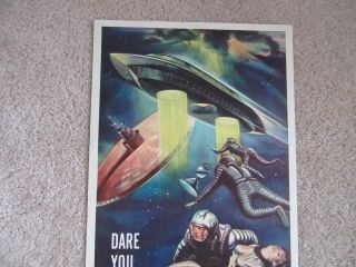 VOYAGE TO THE END OF THE UNIVERSE 1964 INSRT MOVIE POSTER FLD EX 2