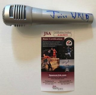 Juice Wrld Signed Microphone Mic Rapper Lucid Dreams Legends Jsa