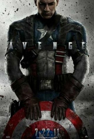 Captain America The First Avenger 2011 Advance Movie Poster 27x40