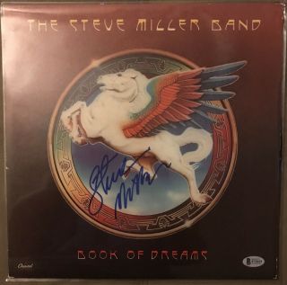 Steve Miller Band Signed/autographed Book Of Dreams Album/vinyl With Bas
