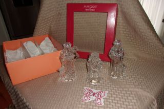 Waterford Marquis Made In Germany Crystal 3 Nativity Shepherds