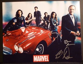 Agents Of Shield Cast (x4) Authentic Hand - Signed " Chloe Bennet " 11x14 Photo (proof)