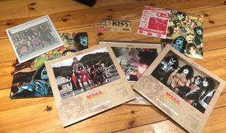 Kiss Triple Lp Live Red Vinyl Japan Tour Tokyo 1977 Box Set Tourbook Bag Photos