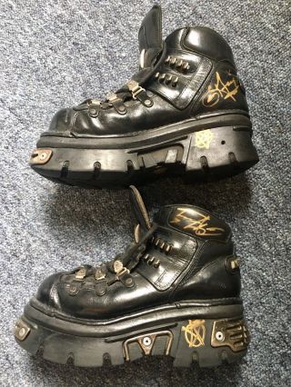 Ultra Rare Cradle Of Filth Rock Shoes Uk Size 7 - Worn/signed By Dani Filth