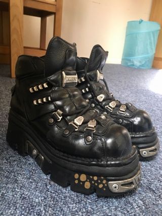 Ultra Rare Cradle Of Filth Rock Shoes Uk Size 7 - Worn/Signed By Dani Filth 2