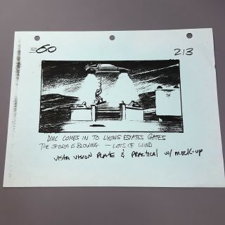 BACK TO THE FUTURE 2 - Production Storyboard DeLorean & Marty Hanging VFX 3 2