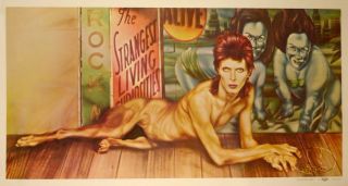 David Bowie 1974 Diamond Dogs Tour Mainman Promo Poster / Near
