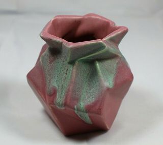 Vintage Muncie Pottery Ruba Rombic Vase