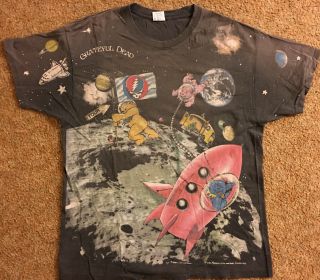 Grateful Dead Standing On The Moon Gdm 1995 T Shirt Xl Rare Bears In Space Syf