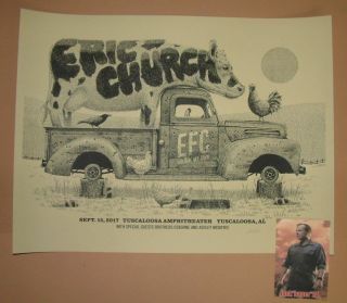Eric Church Methane Studios Tuscaloosa Concert Poster Print Signed Artist Proof