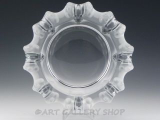 Lalique France Crystal Cannes Octopus Cigar Ashtray Bowl Dish 7 - 3/4 "