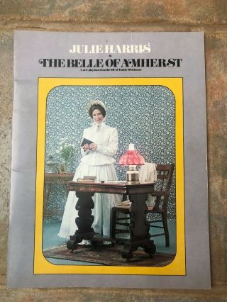 Julie Harris " The Belle Of Amherst " Souvenir Program 1976 Emily Dickinson