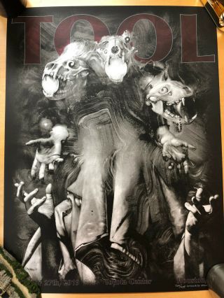 Tool Concert Poster - 2019 - Toyota Center Houston October 27th,  2019