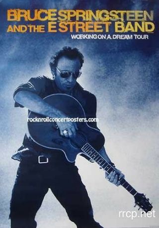 Bruce Springsteen On A Dream Usa Tour Poster 2009 1st Printing