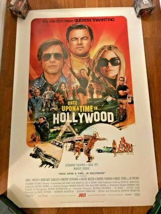Once Upon A Time In Hollywood Ds Double Sided Movie Poster 27x40 Tarantino