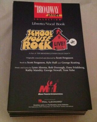 1 - School House Rock Live Jr Broadway Junior Libretto Vocal Book