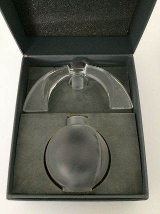 Lalique Crystal Perfume Bottle Eclipse - made for Lalique Society of America 1994 3