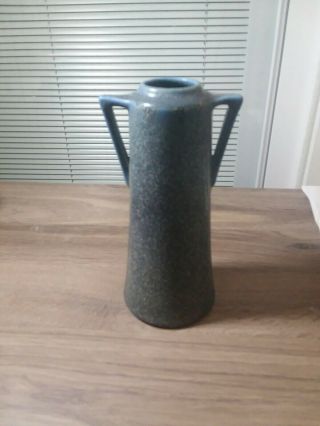 Perfect 1921 Rookwood 2 - Handled Pottery Vase 6.  75 " Blue Matte Finish