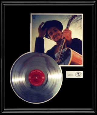 Bob Dylan Nashville Skyline Rare Lp Gold Record Platinum Disc Album Frame