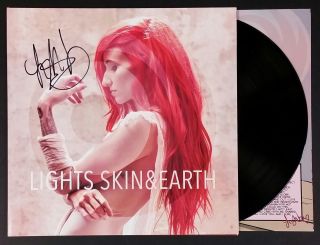 Lights Signed Skin And Earth Vinyl Lp Record Album W/coa