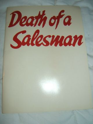 Death Of A Salesman Souvenir Broadway Program With Dustin Hoffman