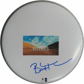 Brandon Flowers Signed Autograph 10 " Drum Head Drumhead The Killers Gv857873
