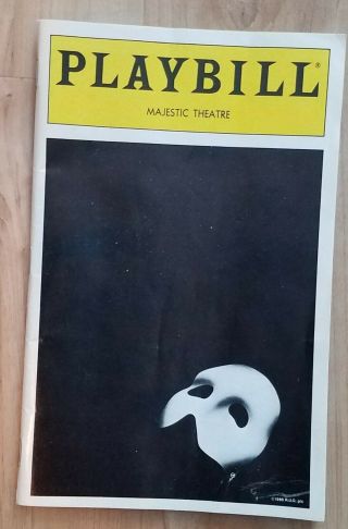 Broadway Playbill The Phantom Of The Opera 1997,  With Ticket