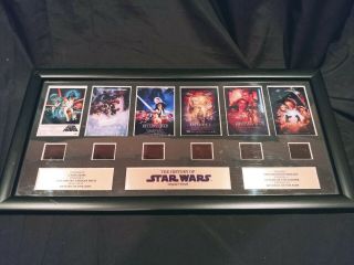 History Of Star Wars Film Cell Art Framed Authentic Fast