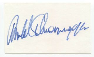 Arnold Schwarzenegger Signed 3x5 Index Card Autographed Signature Terminator