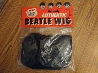 The Beatles 1964 ‘authentic Beatle Wig’ Usa In Near Wow
