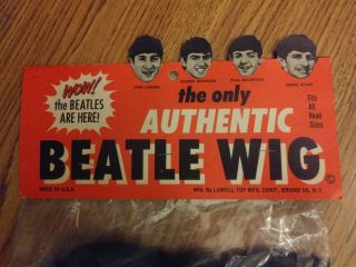 The Beatles 1964 ‘Authentic Beatle Wig’ USA in near WOW 2