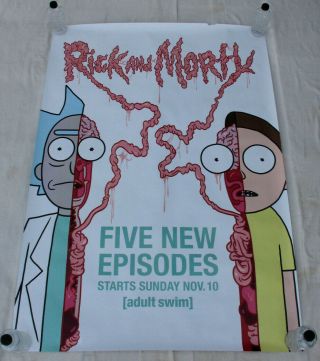 Rick And Morty Season 4 Adult Swim Tv Series Bus Shelter Poster 4 