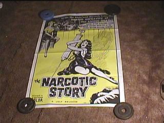 Narcotics Story 1959 Orig 27x41 Movie Poster Wild Graphics Drugs Exploitation