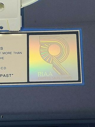 Elton John - USA RIAA Gold LP Award / Sleeping with the Past 1989 - 500,  000 5