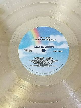 Elton John - USA RIAA Gold LP Award / Sleeping with the Past 1989 - 500,  000 6