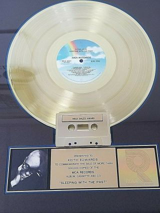 Elton John - USA RIAA Gold LP Award / Sleeping with the Past 1989 - 500,  000 7