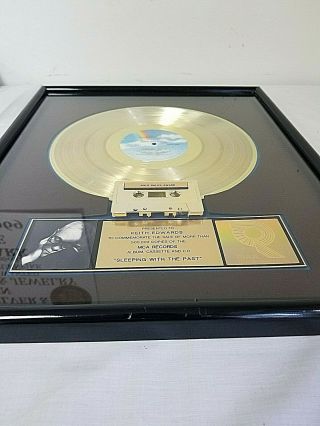 Elton John - USA RIAA Gold LP Award / Sleeping with the Past 1989 - 500,  000 8