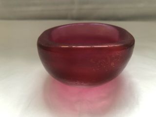 Venetian Red Murano Glass Bowl by Carlo Scarpa,  Venini 6