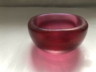 Venetian Red Murano Glass Bowl by Carlo Scarpa,  Venini 7