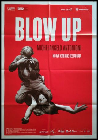 Blow Up Movie Poster 39x55 " 2sh Italian Antonioni Hemmings Redgrave