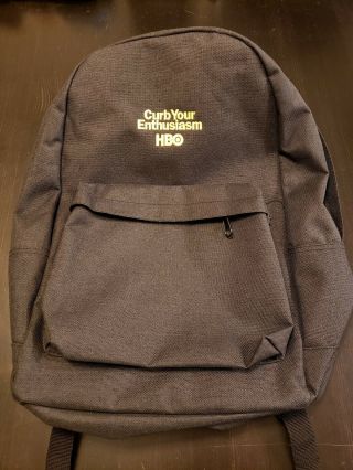 Curb Your Enthusiasm Hbo Promotional Backpack Promo W/ Larry David Necklace
