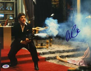 Al Pacino Signed Scarface 11x14 Photo Tony Montana Little Friend - Psa Dna
