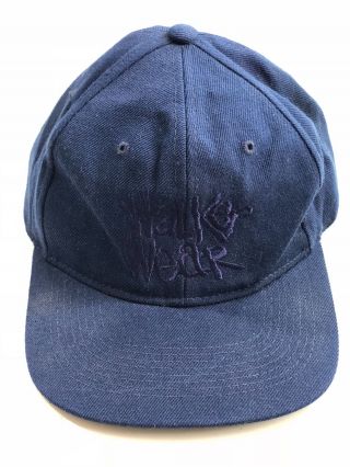 Rare Walker Wear 2 Pac Tupac Vintage Snapback Adjustable Navy Hat Hip Hop Rap