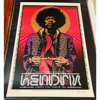Jimi Hendrix 2010 Pearl Edition Tribute Tour Poster By: Chris Staw & Ron Donovan