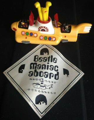 Vintage The Beatles Corgi Toys Yellow Submarine Die Cast W/paper
